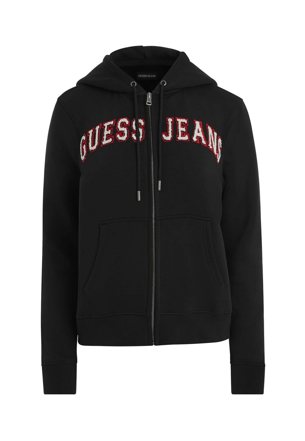 

Толстовка на молнии CHENILLE-LOGO-PATCH Guess Jeans, черный