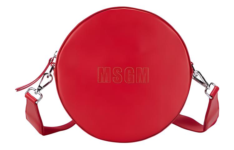 

MSGM Кожаная сумка через плечо унисекс красная