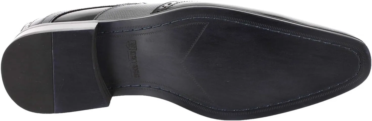 Мужские оксфордские туфли Stacy Adams Ivingale Wingtip на шнурке, черный/серый — фото 3