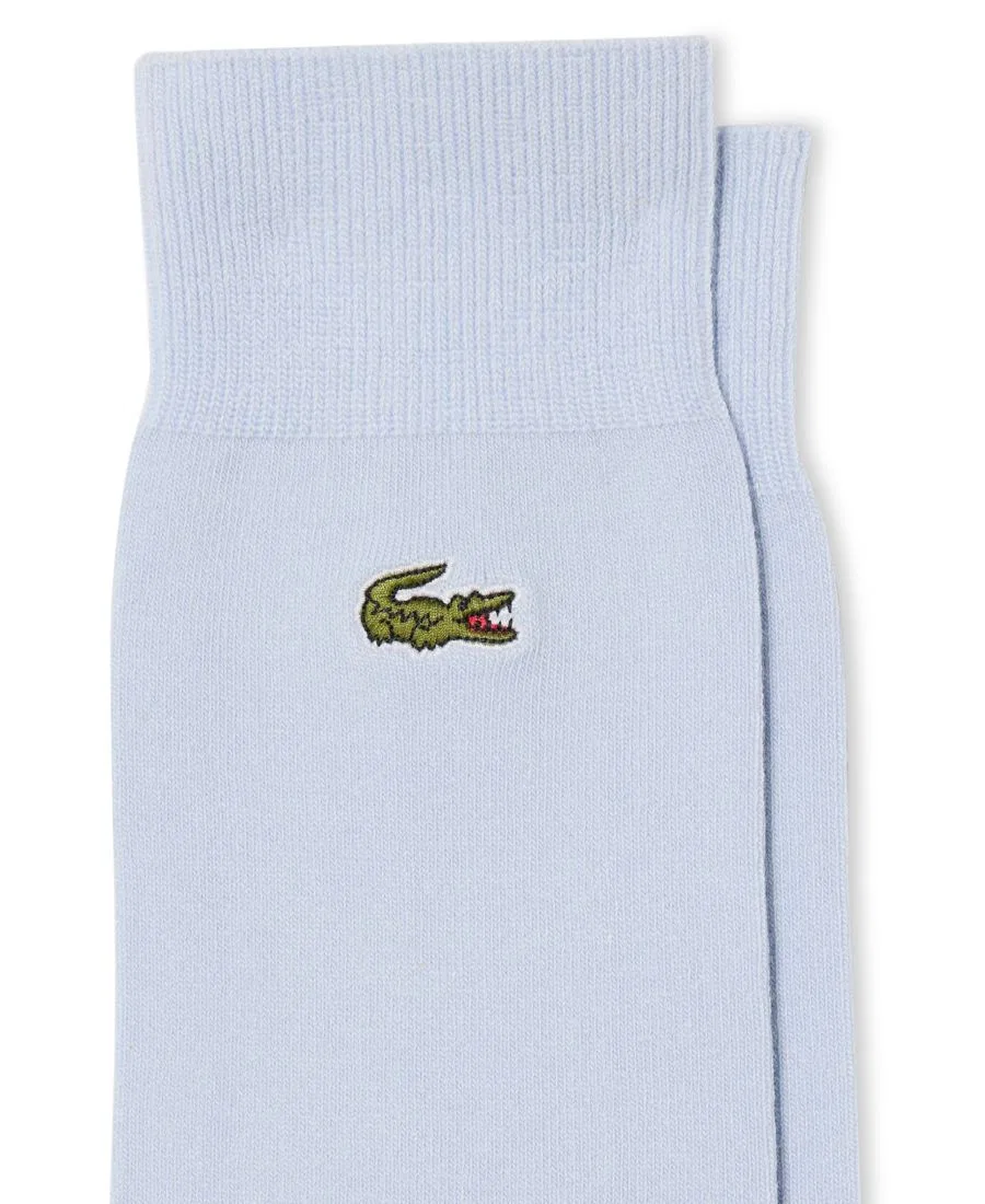 Мужские высокие носки, комплект из 2 пар Lacoste, белый/синий — фото 3