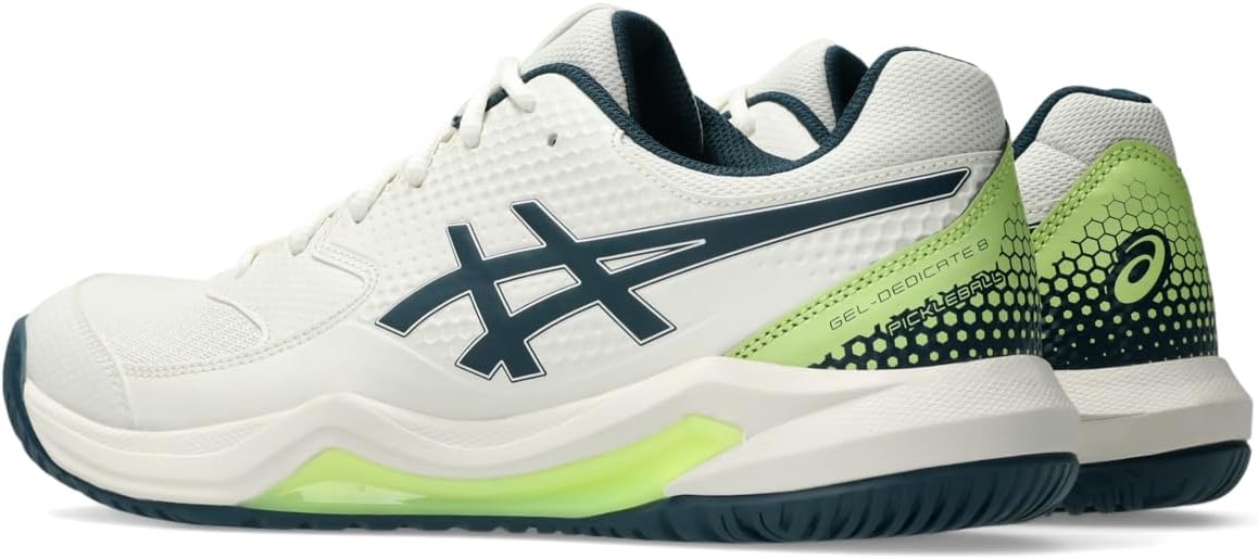 Мужские кроссовки ASICS Gel-Dedicate 8 для пинг-понга, бирюзовый/кремовый — фото 3
