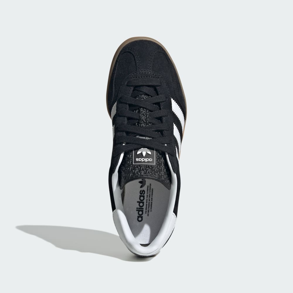 Кроссовки Adidas Gazelle Indoor Shoes Kids, цвет Core Black/Cloud White/Gum — фото 2