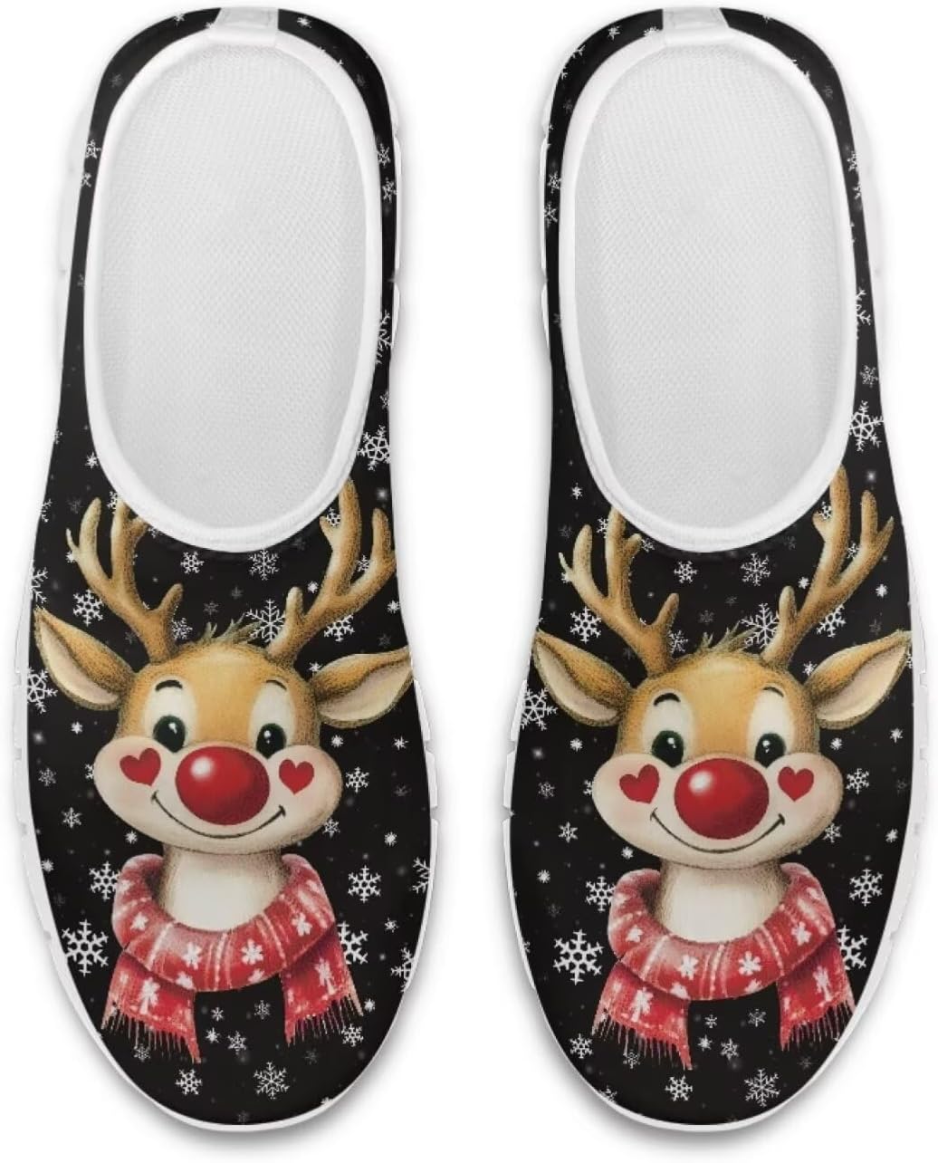 

Кроссовки Belidome Slip On для женщин и мужчин, для ходьбы, бега по дороге и тенниса, низкие, дышащие, сетчатые, Cartoon Elk