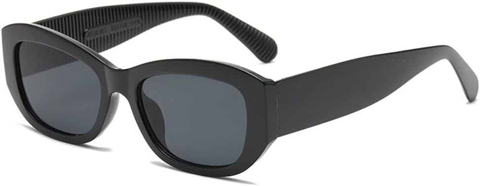 

Модные прямоугольные солнцезащитные очки для женщин и мужчин. Классические, простые, в стиле ретро. Популярные, с широкими линзами, защита от УФ-излучения UV400 TYUVIVO, Black