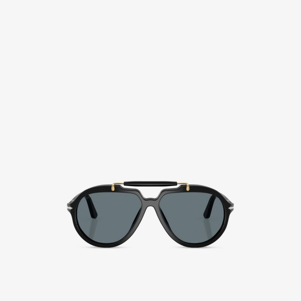 

Солнцезащитные очки Persol Senna "авиаторы" поляризованные из ацетата, черный