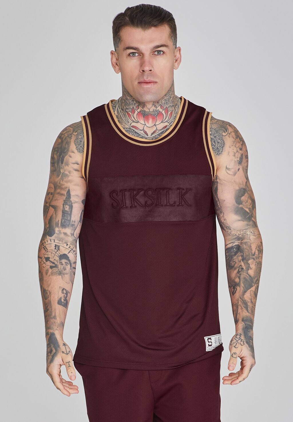 

Топ Basketball SIKSILK, бордовый