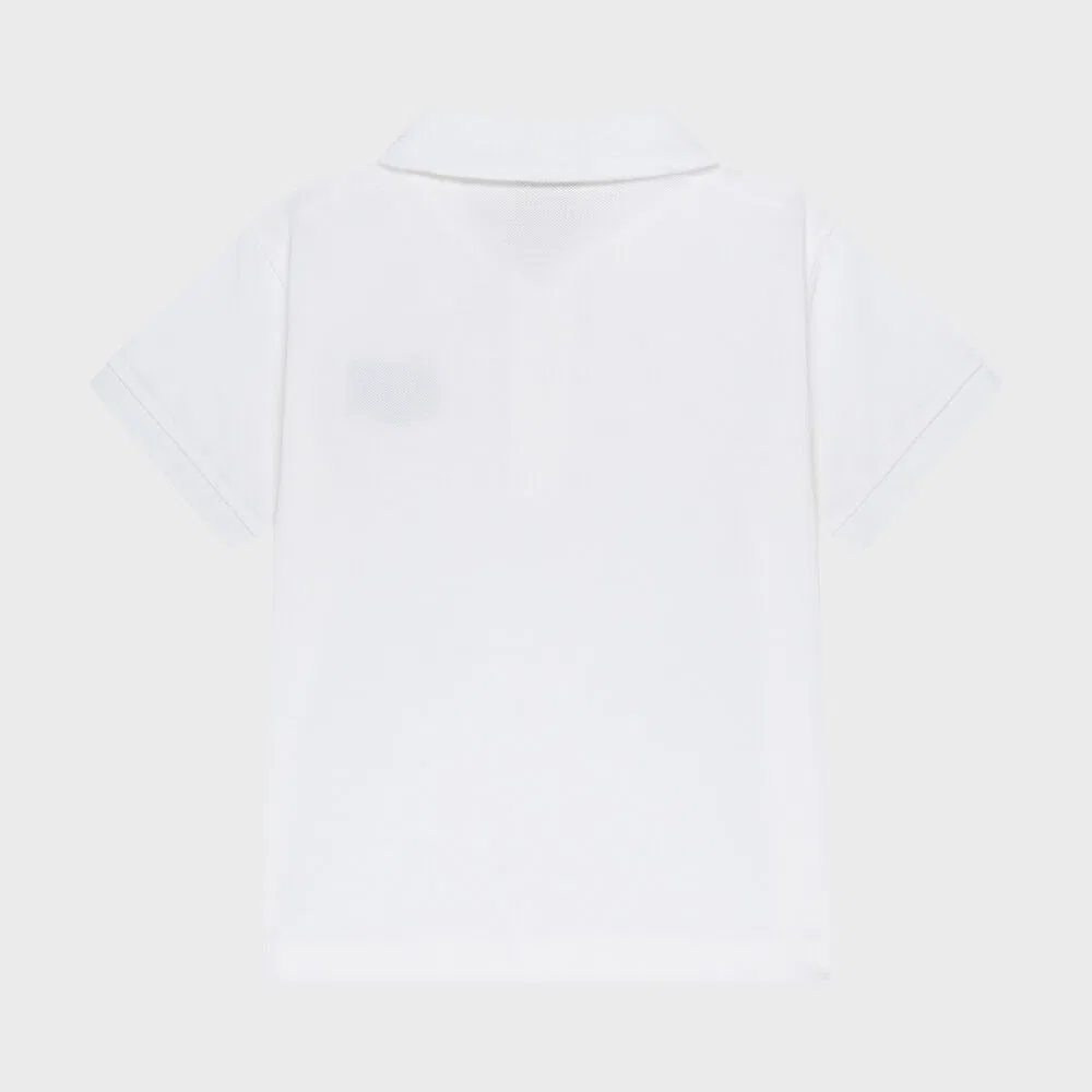 Детская футболка Kids Small Classic Logo PK белая от Marithé Kids — фото 3