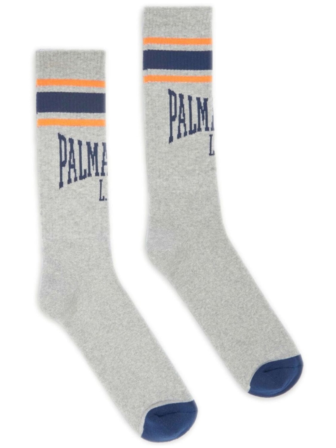 

Palm Angels носки с жаккардовым логотипом, серый