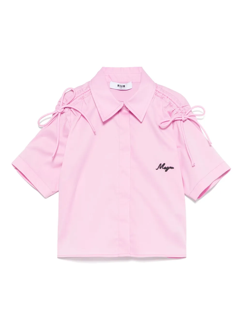 

Поплиновая рубашка MSGM Kids, розовый