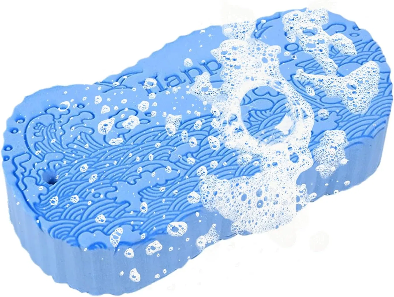 Отшелушивающий спонж для тела из PVA для ежедневного очищения Yupeuooe, Blau