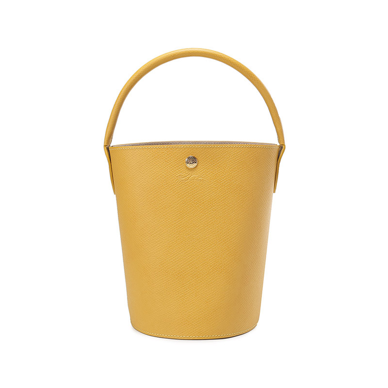 

Кожаная ведерка Сумка Маленькая Желтая LONGCHAMP