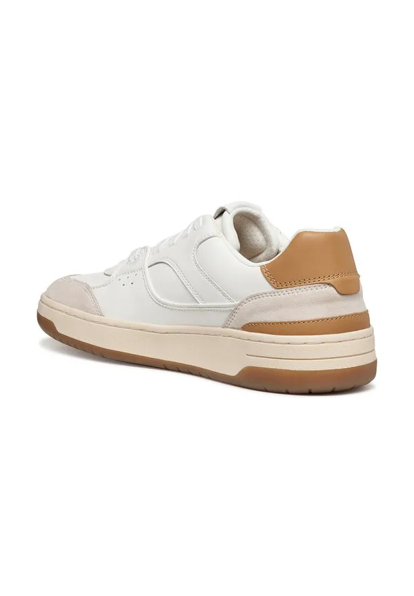 Низкие кроссовки u sedral court Geox, White/Tan — фото 4