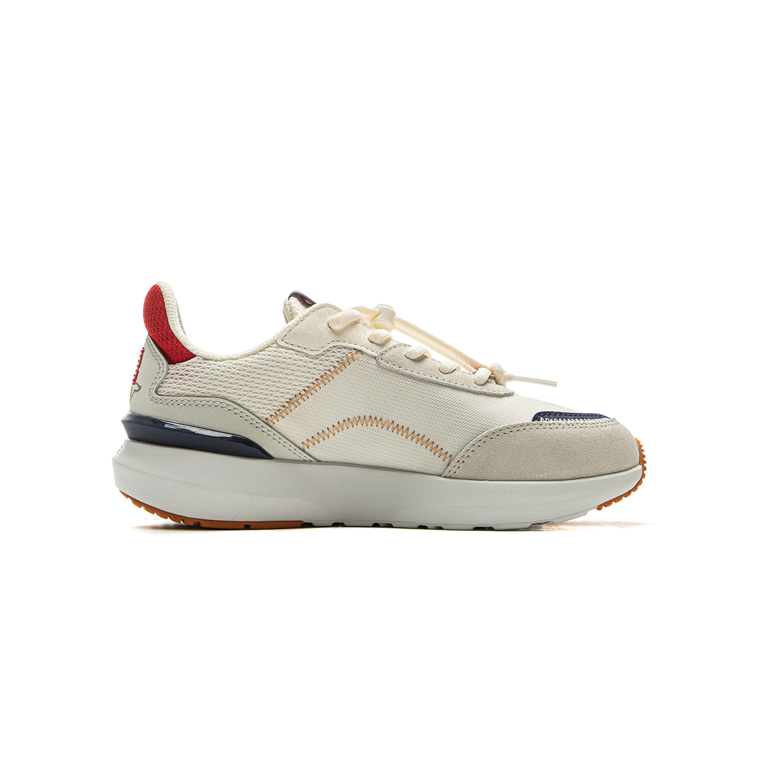 LINING YOUNG Спортивная обувь Kids Lifestyle с амортизацией и отскоком Champagne White/Honor Red/Light Lime — фото 3