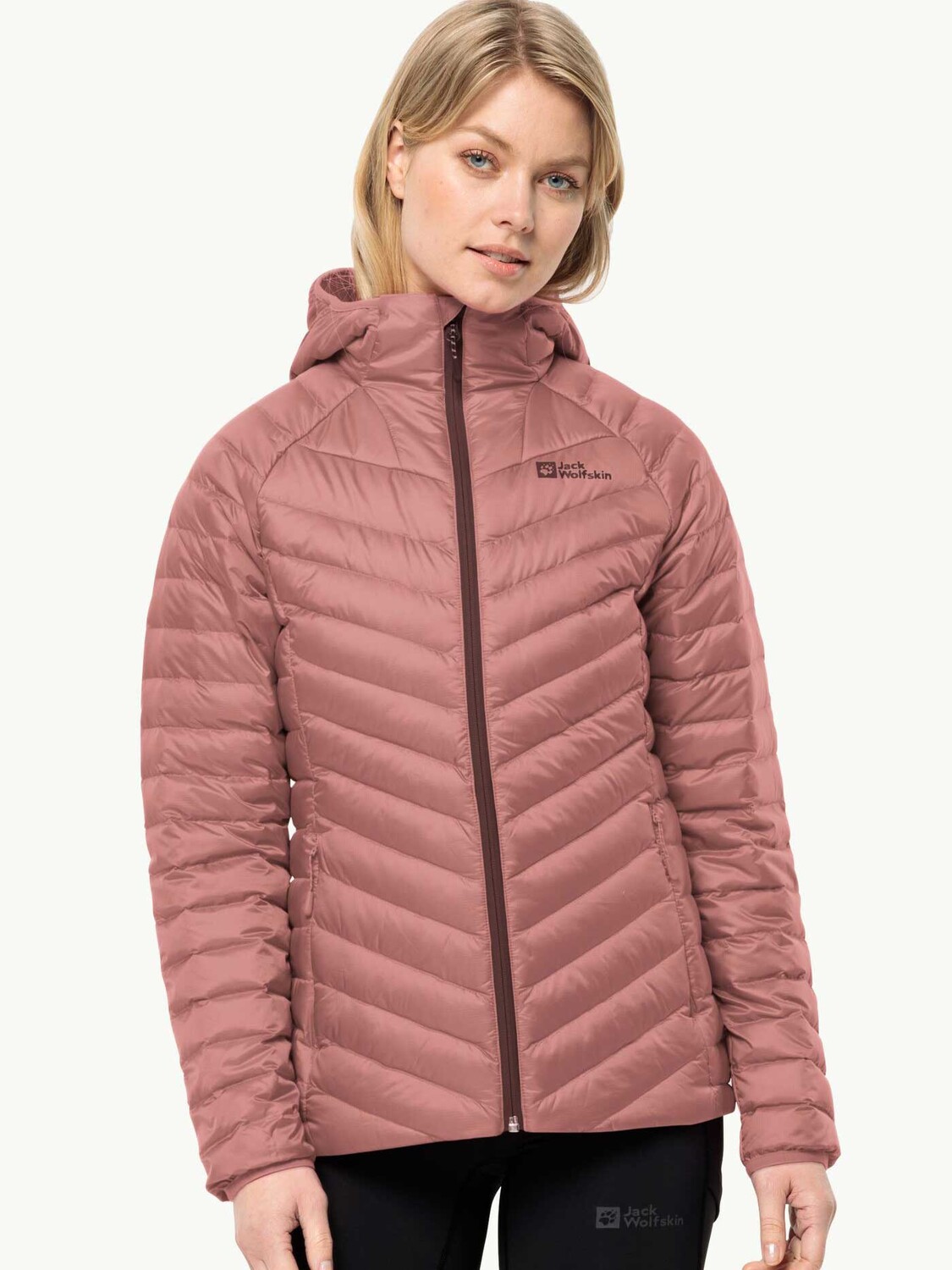 

Куртка Jack Wolfskin PASSAMANI DOWN HOODY W, розовый