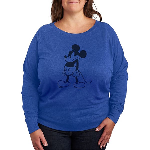 

Футболка с длинным рукавом French terry Plus size 's Mickey Mouse Mad Stand Disney, Heather Royal Blue, Синий, Футболка с длинным рукавом French terry Plus size 's Mickey Mouse Mad Stand Disney, Heather Royal Blue
