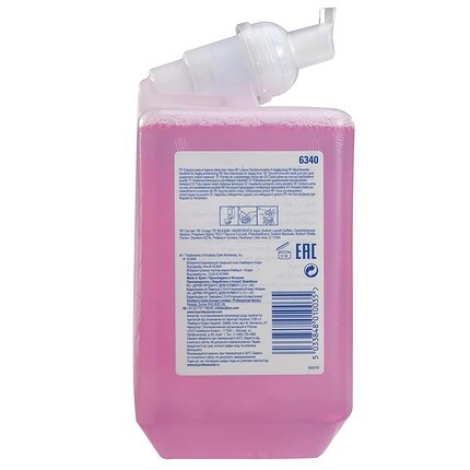 Пенное мыло Essential Daily Use 6340 — парфюмированное мыло для рук — 1 литр розового кассетного очистителя для рук (всего 1 л), Scott — фото 2