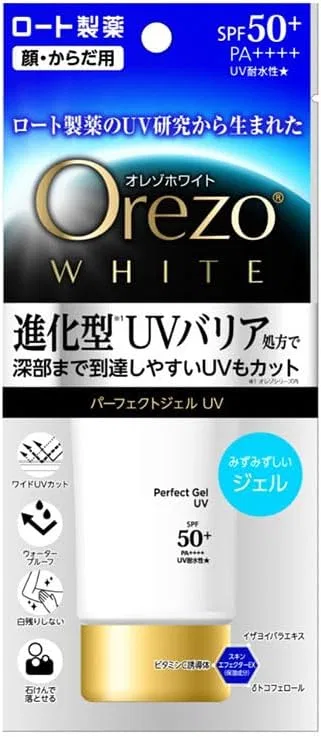 Солнцезащитный гель Rohto Orezo White Perfect Gel UV SPF50+ PA+++ 50 г