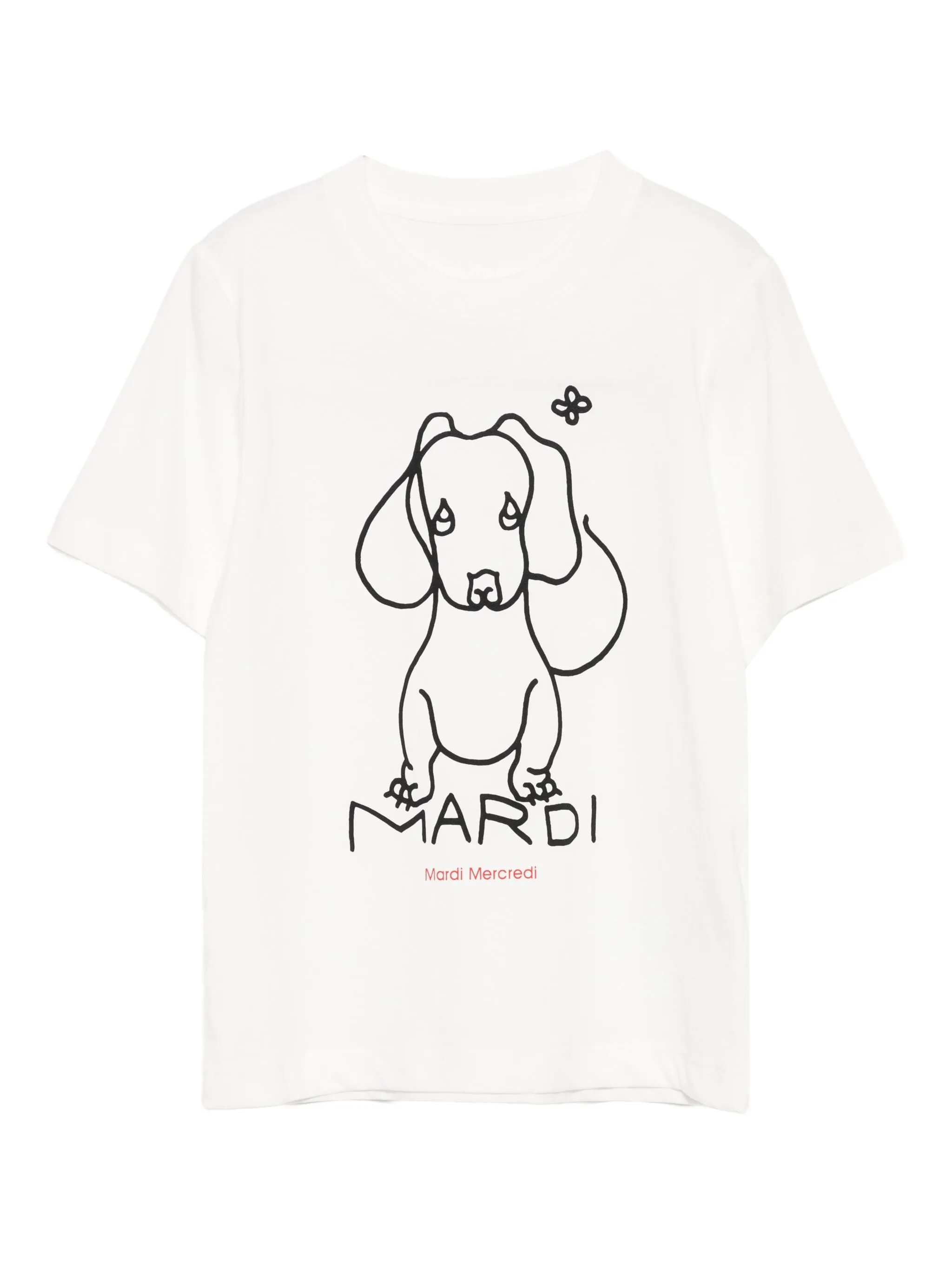 

Футболка Ddanji Mardi Mercredi Les Petites, белый