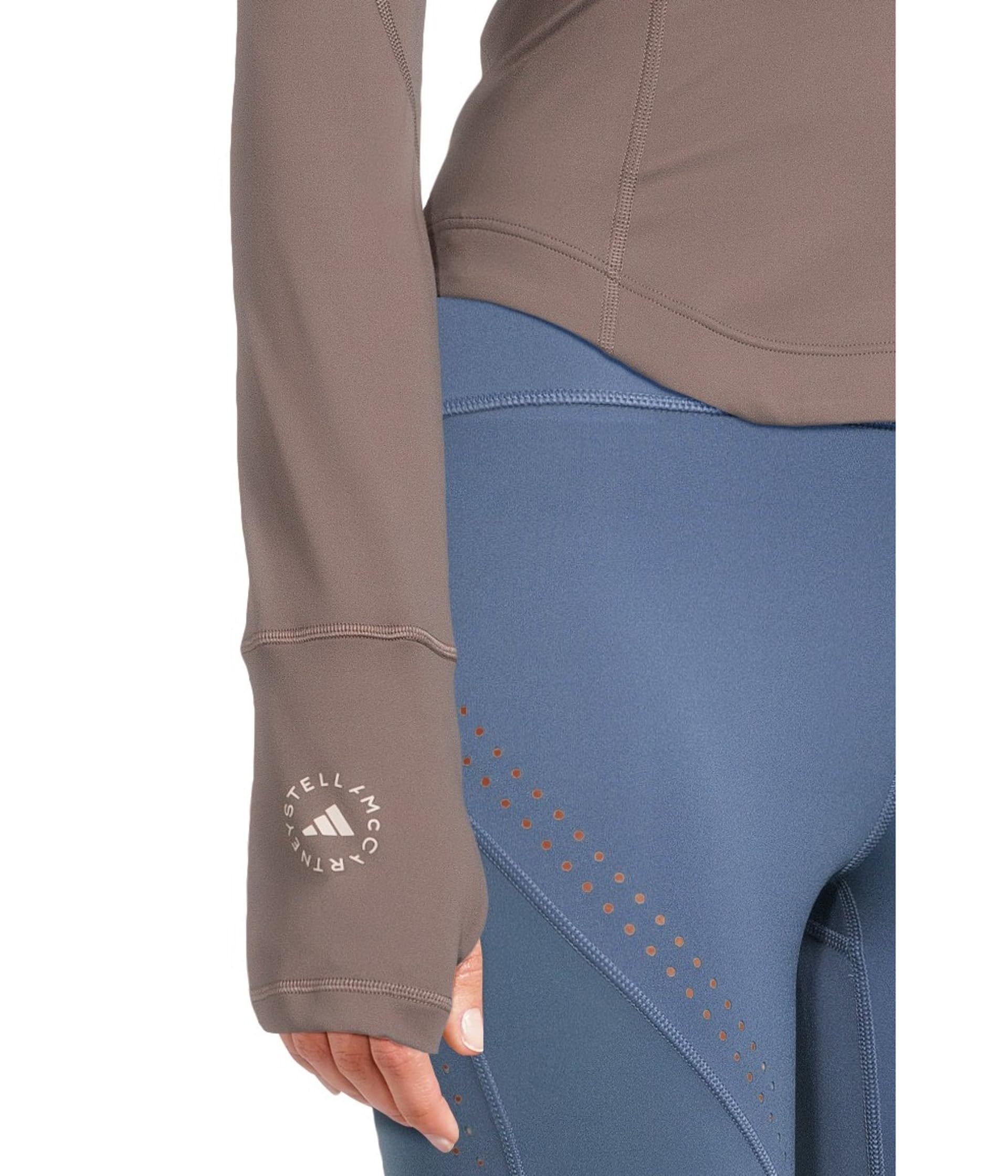 Топ adidas by Stella McCartney Training Midlayer JW4553, цвет Charcoal — фото 4