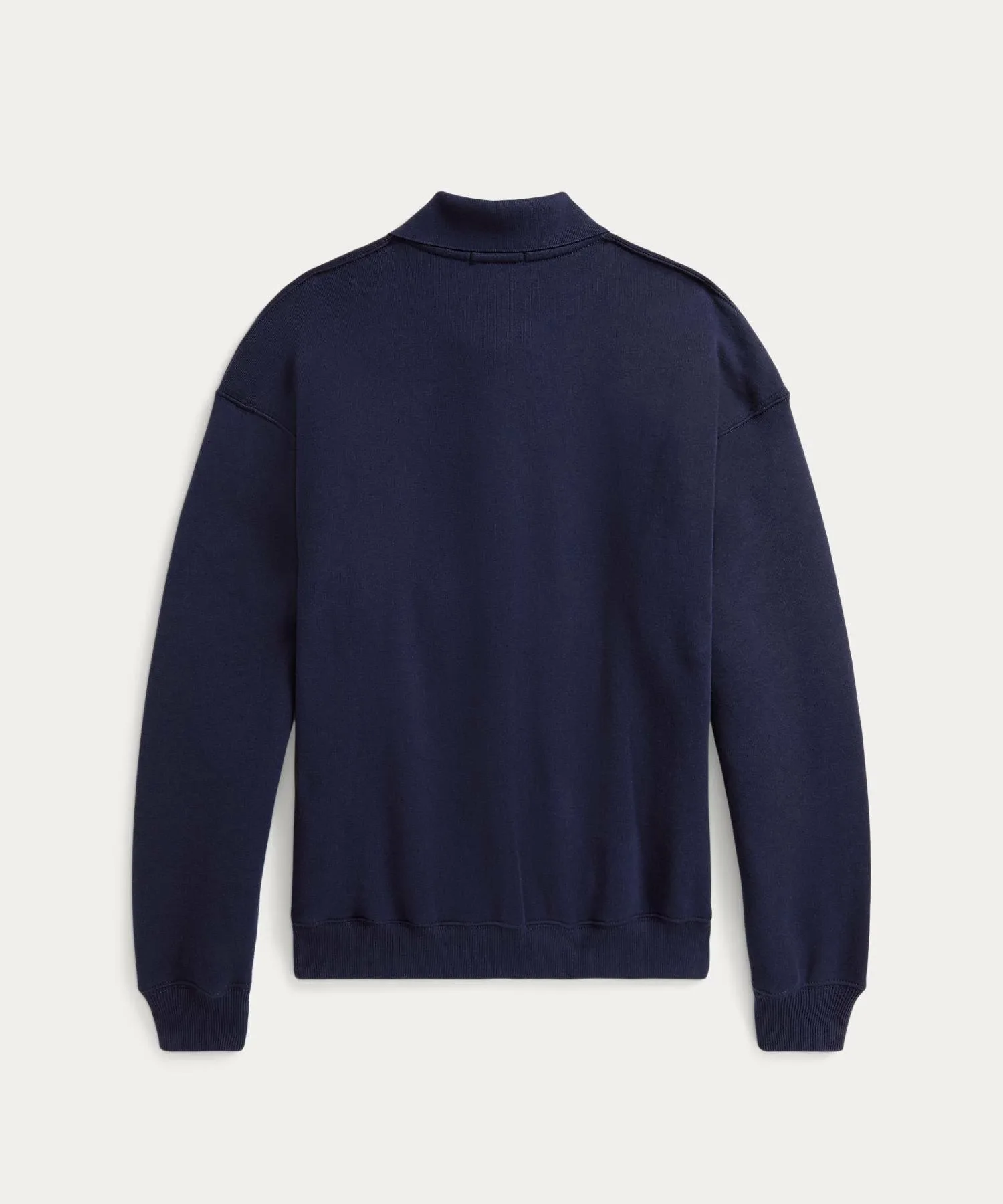 Легкая флисовая рубашка-поло с длинным рукавом Polo Ralph Lauren, 410 Navy — фото 2