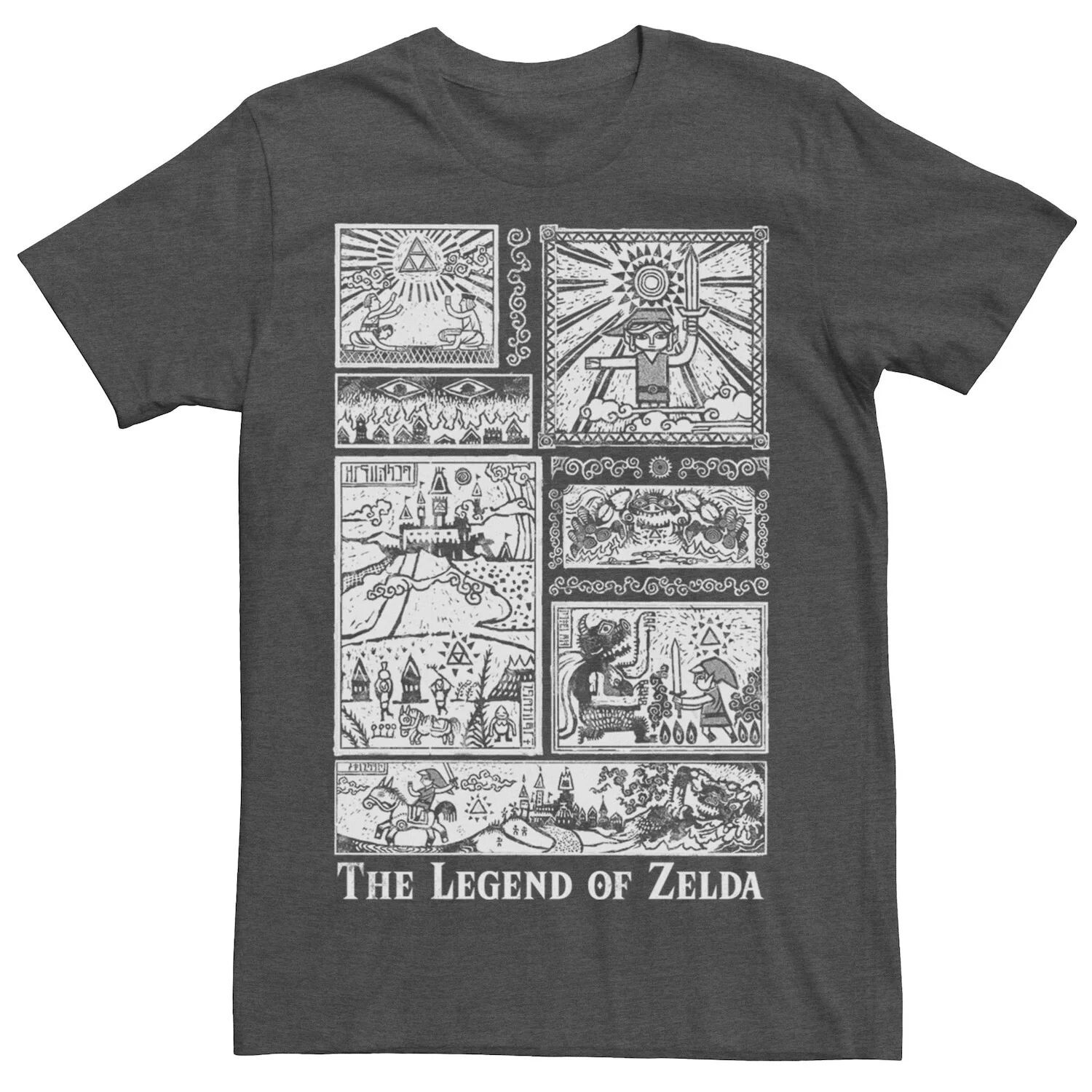 

Мужская футболка Nintendo Zelda The Legend Lives Licensed Character