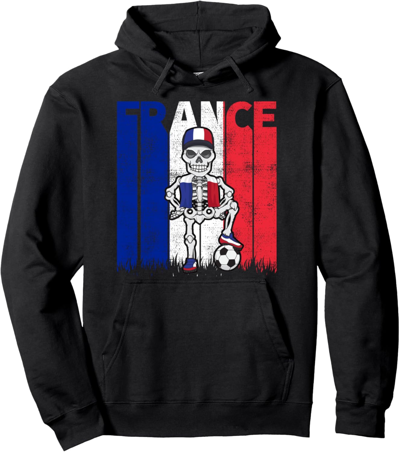 

Винтажная толстовка в стиле ретро для болельщиков французской футбольной команды, черная Soccer Country Gifts