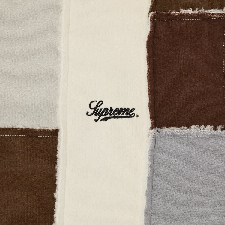 Толстовка Supreme Faux Shearling Zip Up Hooded 'Natural', кремовый — фото 3
