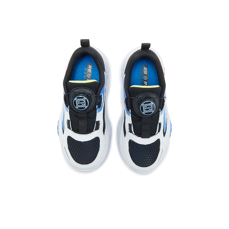 Нескользящие износостойкие низкие повседневные кроссовки для детей XTEP, черный/синий — фото 4