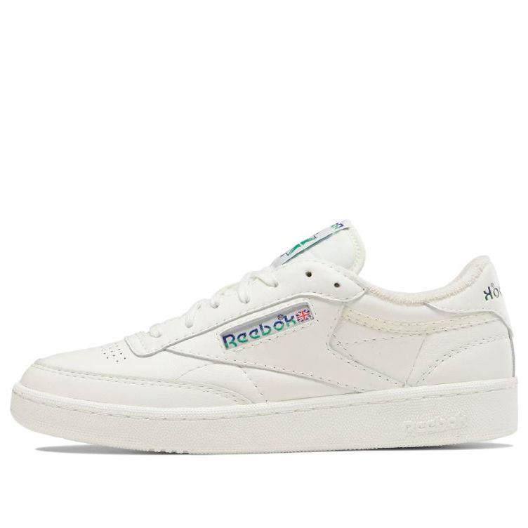 

Кеды Reebok Club C 85 Vintage 'Split Logo - Cobalt Green', белый
