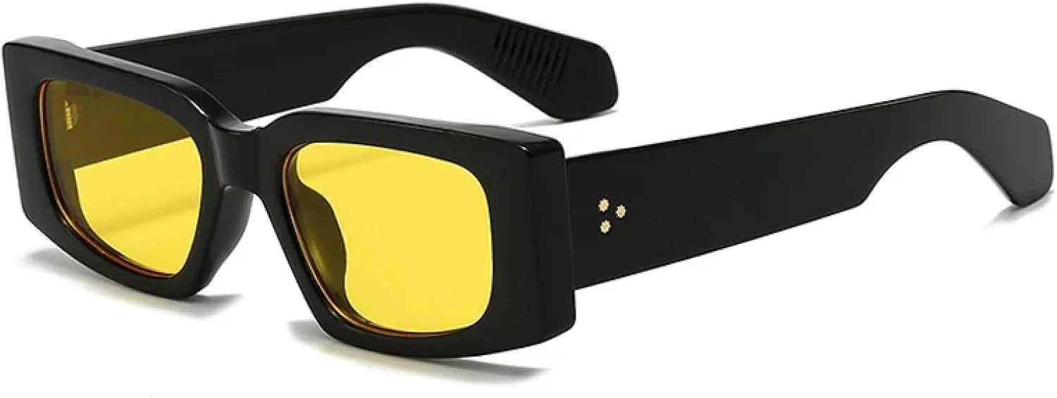 

Солнцезащитные очки с защитой от УФ-излучения UV400 | Женские, мужские, желто-синие, для занятий спортом на открытом воздухе и вождения DSVIGF, Black Yellow