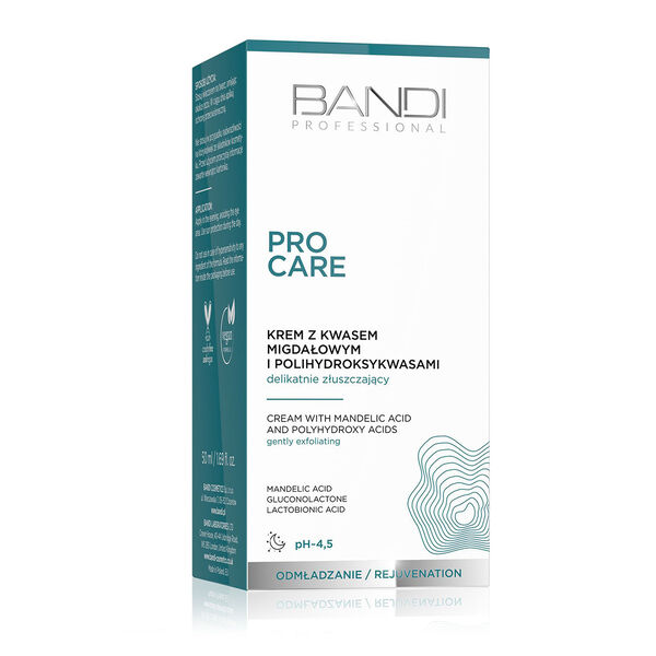 Крем для лица Bandi — С миндальной кислотой и полигидроксикислотами для лица, Professional pro care, 50 мл — фото 2
