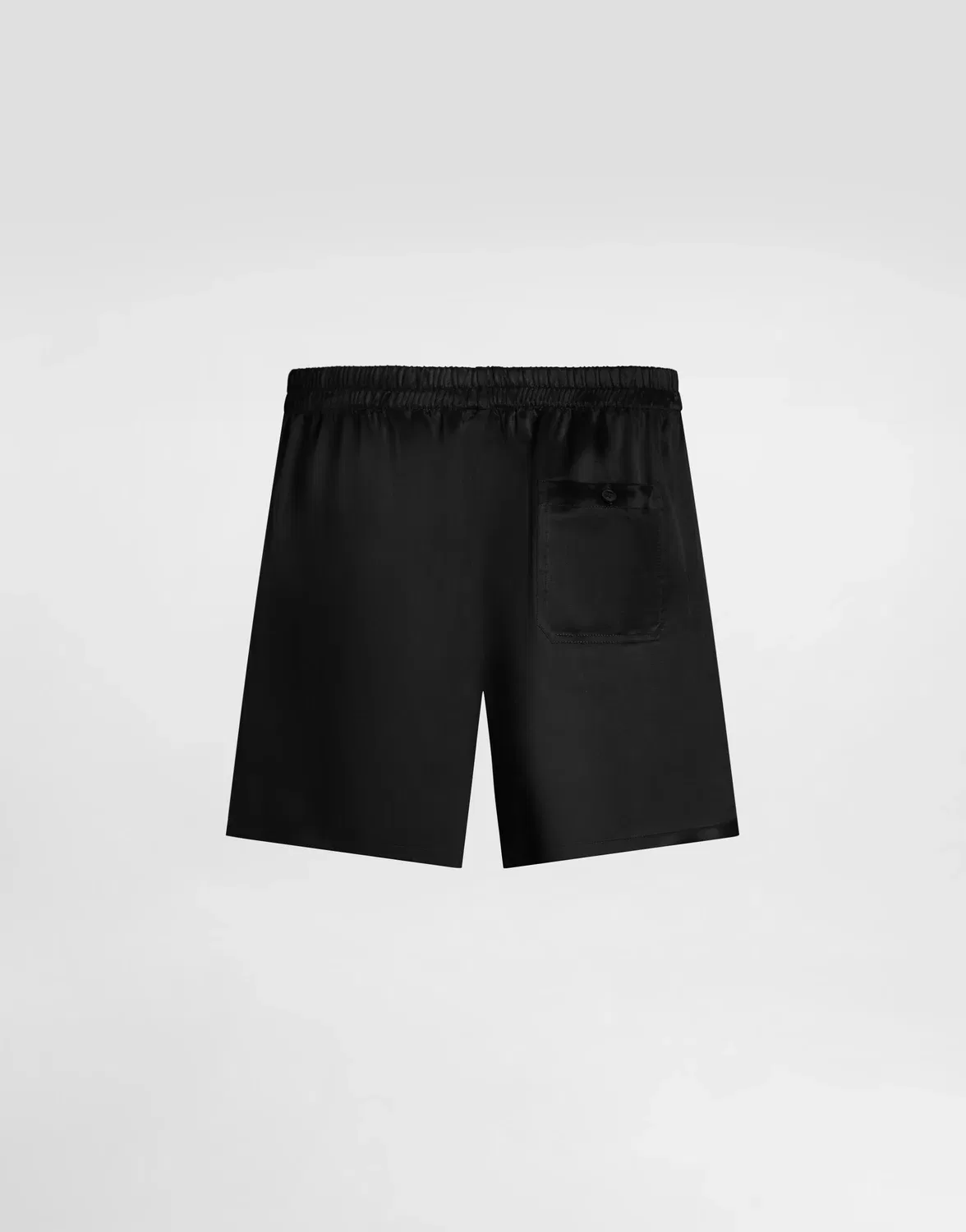 Шелковые атласные боксерские шорты DOLCE & GABBANA, черный — фото 2