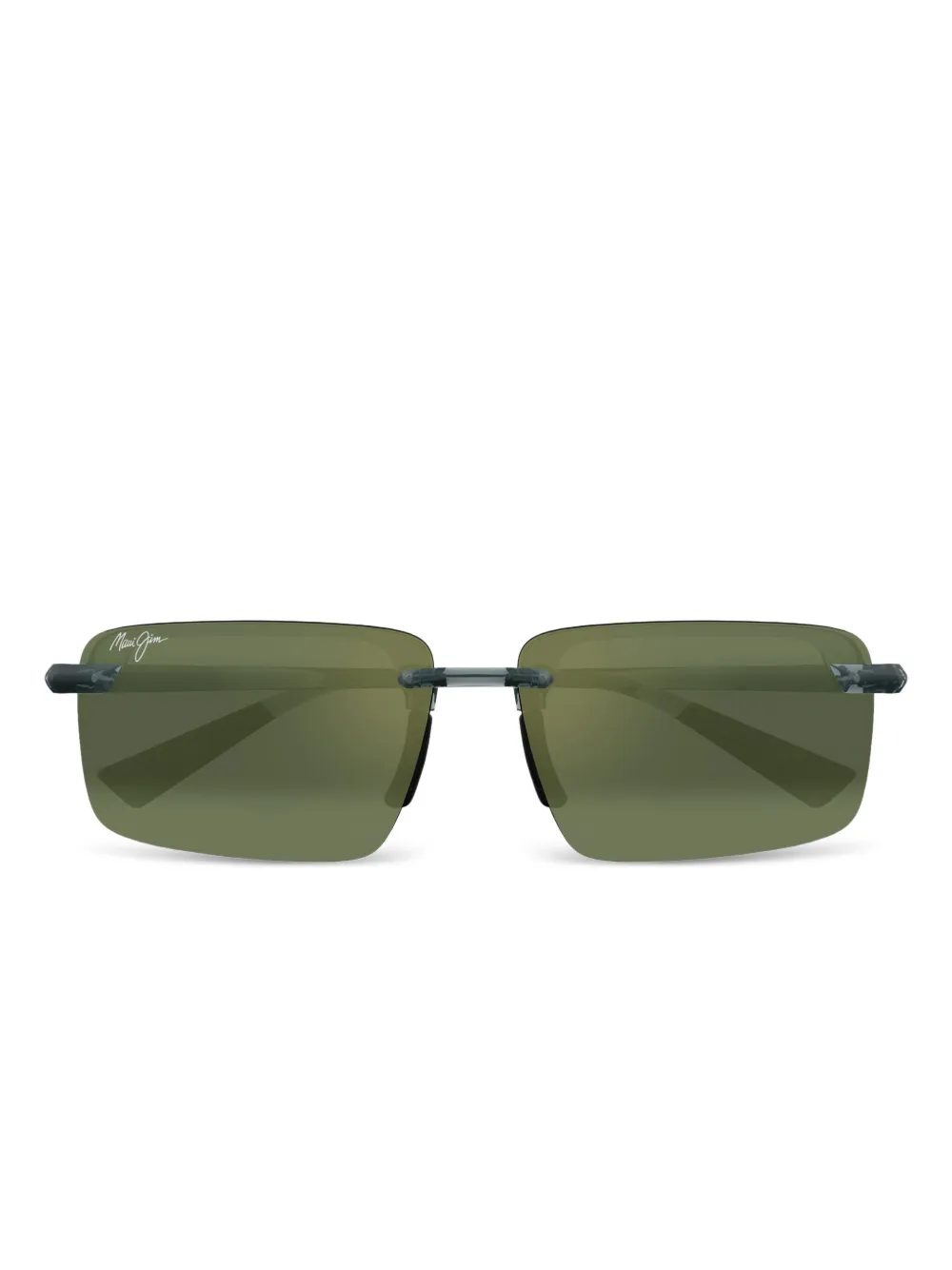 

Солнцезащитные очки в прямоугольной оправе Maui Jim, зеленый