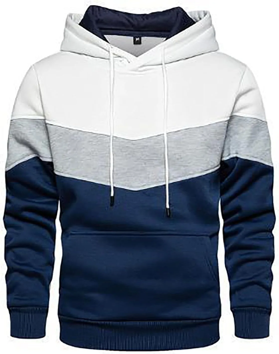 

Толстовка с капюшоном для мужчин Color Block с карманом