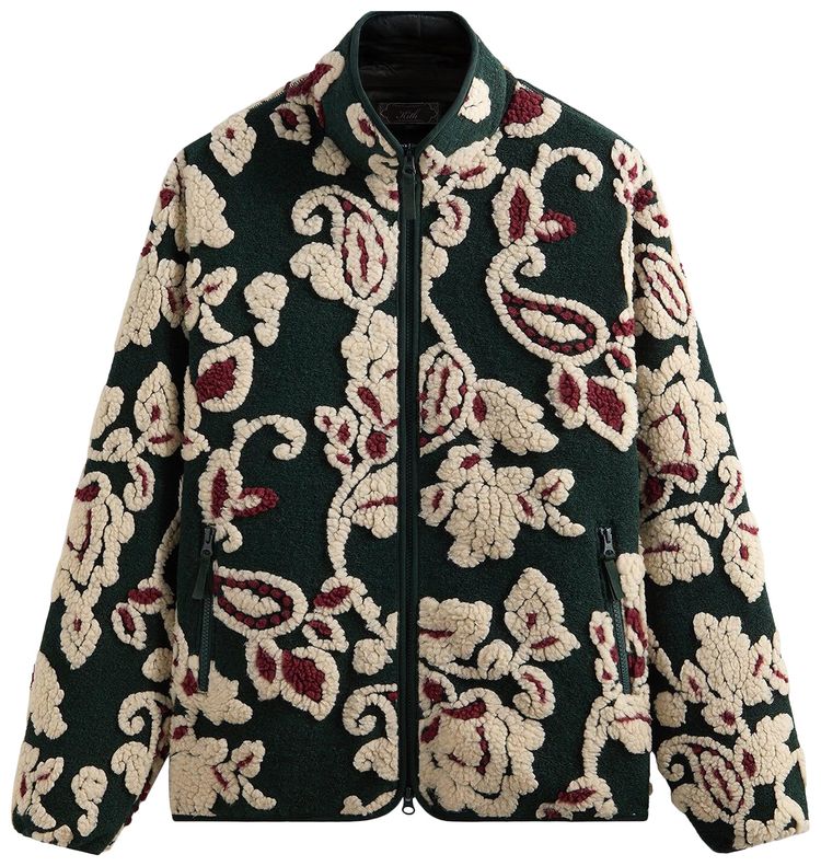 

Куртка Kith Paisley Vine Sherpa Harper Jacket, зеленый