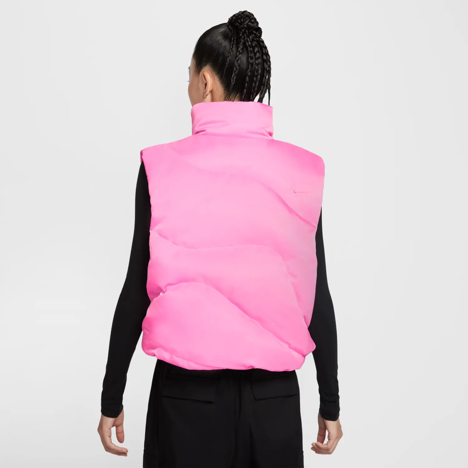 Жилет (WMNS) Nike Sportswear Swoosh Series Oversized Down Vest 'Pink Spell' — фото 3