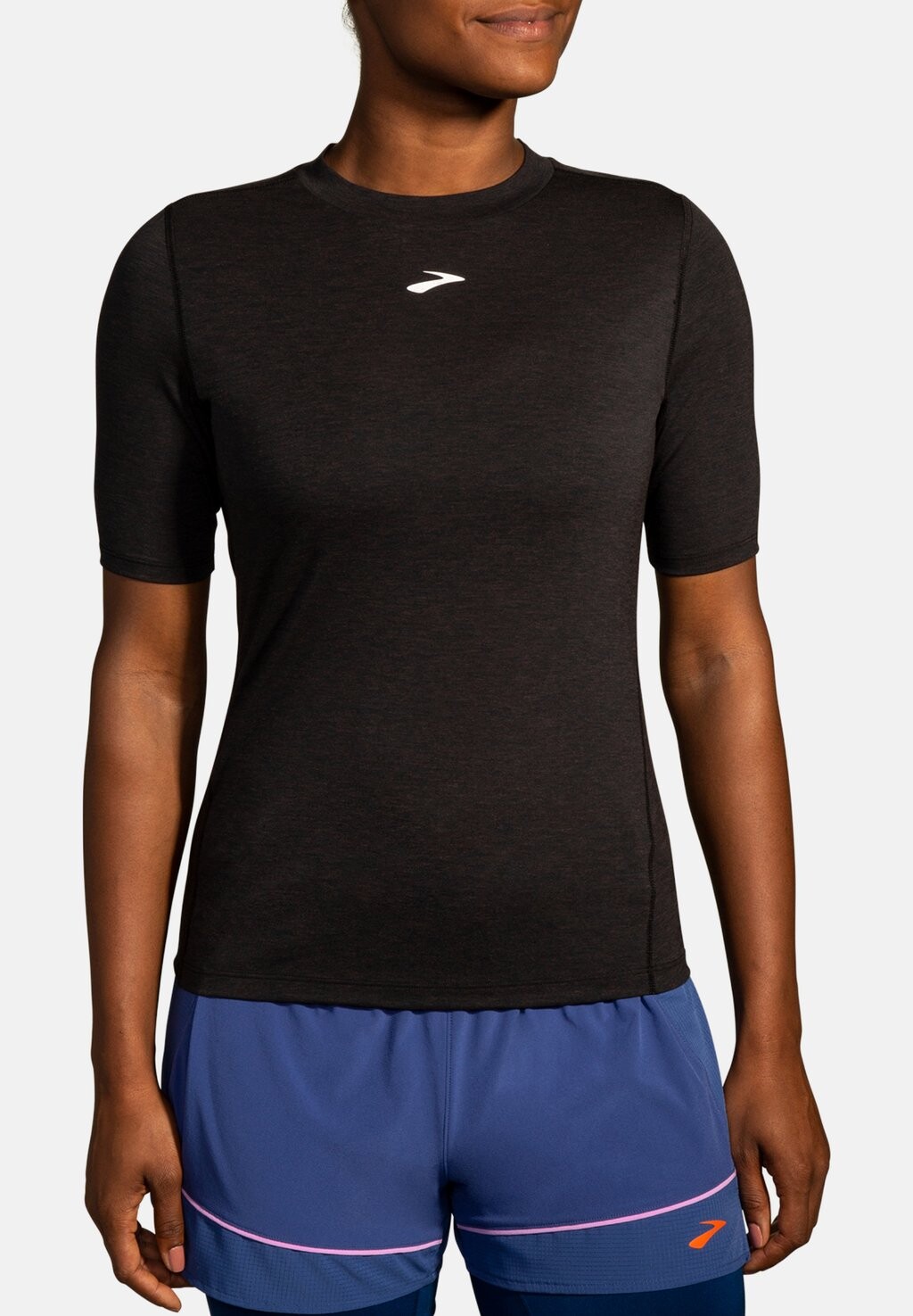 

Спортивная футболка HIGH POINT SHORT SLEEVE Brooks, цвет black
