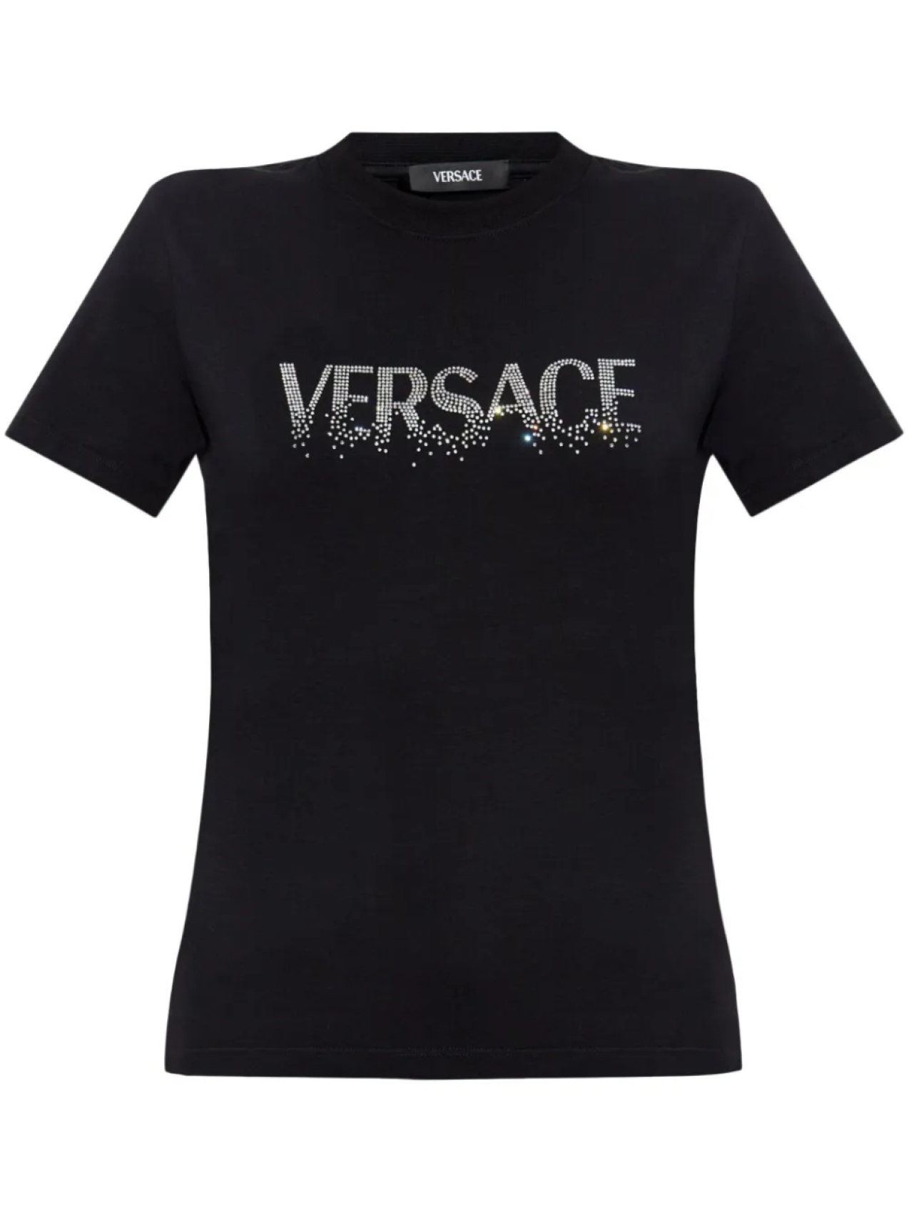 

Футболка Versace, украшенная кристаллами, черный
