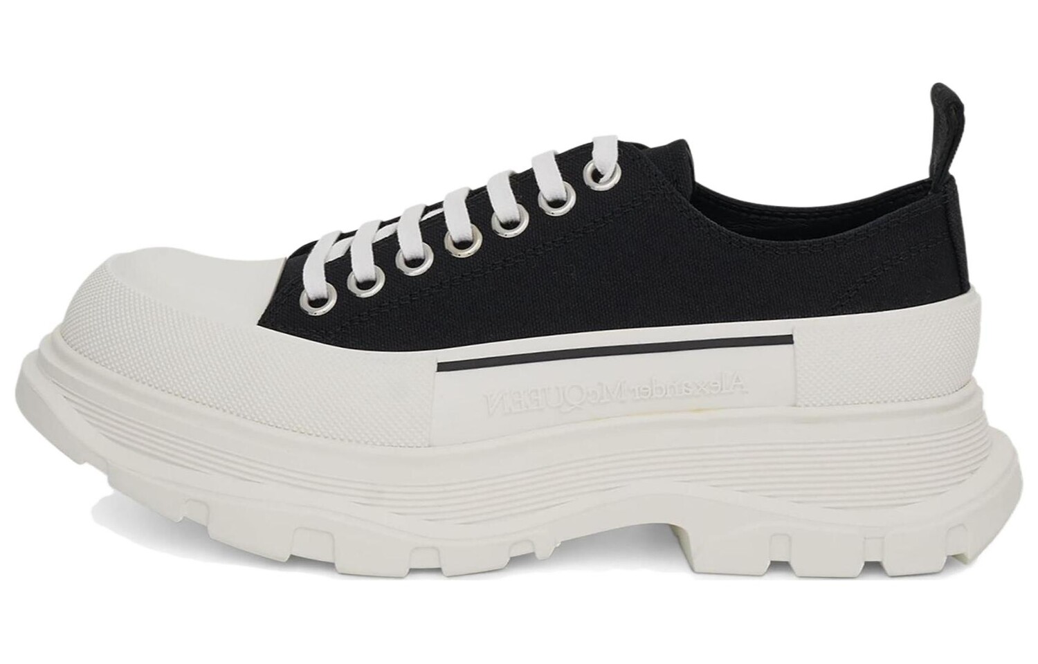 

Alexander McQueen Tread Slick Низкая шнуровка Черный Белый