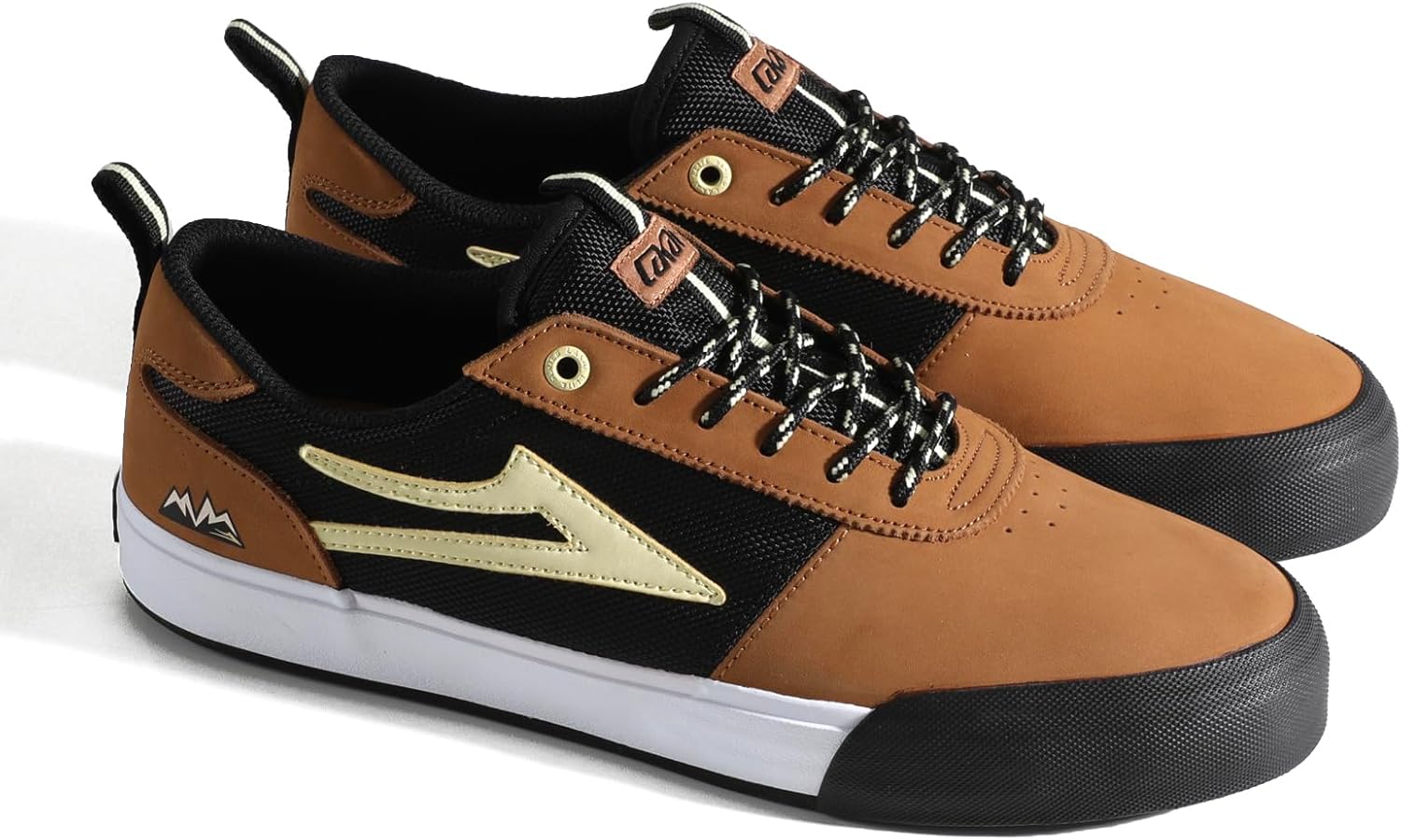 Мужские скейтбордические кроссовки Lakai Manchester - низкие кеды для скейтборда, коричневый — фото 2