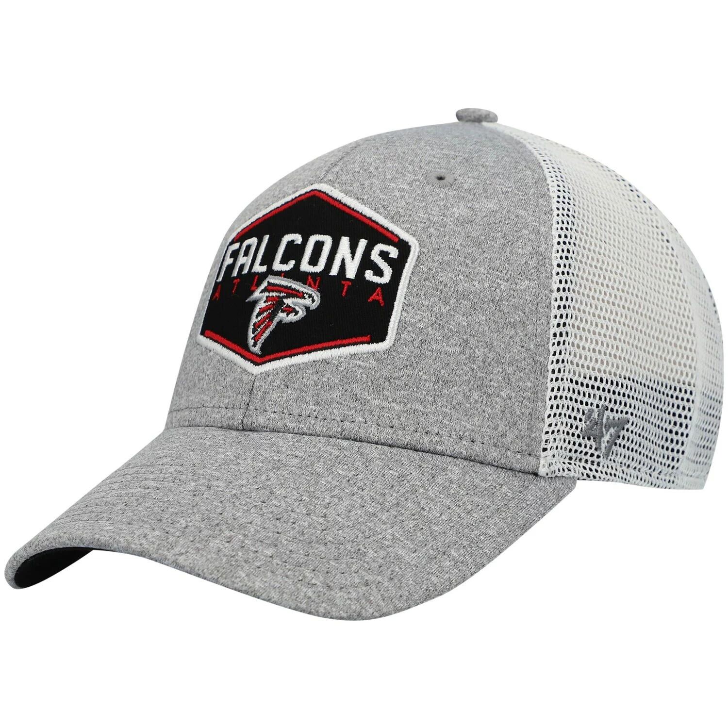 

Мужская универсальная кепка Atlanta Falcons Hitch Contender '47 с принтом серо-белого цвета 47 Brand