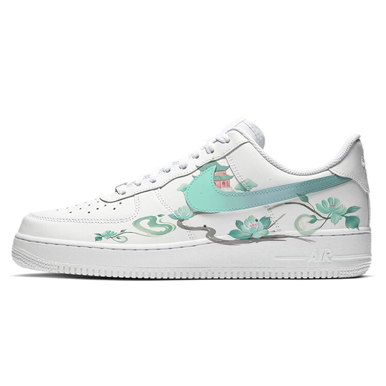 

Кроссовки Nike Air Force 1 Skateboard Shoes Men Low-Top White Blue, Белый, Кроссовки Nike Air Force 1 Skateboard Shoes Men Low-Top White Blue