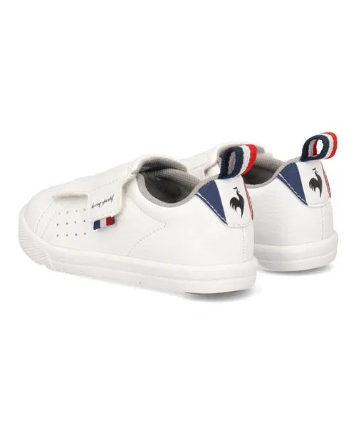 Детские кроссовки le coq sportif LA ROLAND 2 F на липучке белые — фото 3