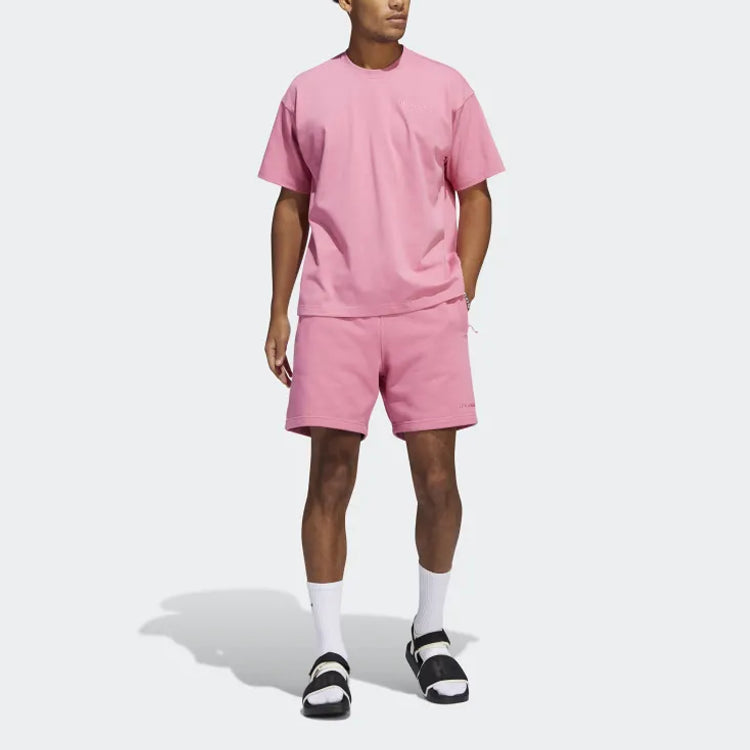 Футболка adidas x Pharrell Basic Sports T-Shirt 'Pink', розовый — фото 3