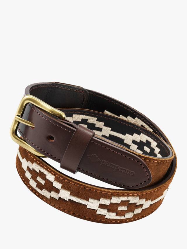 

Ремень из кожи и замши Confianza Pampeano, Tan