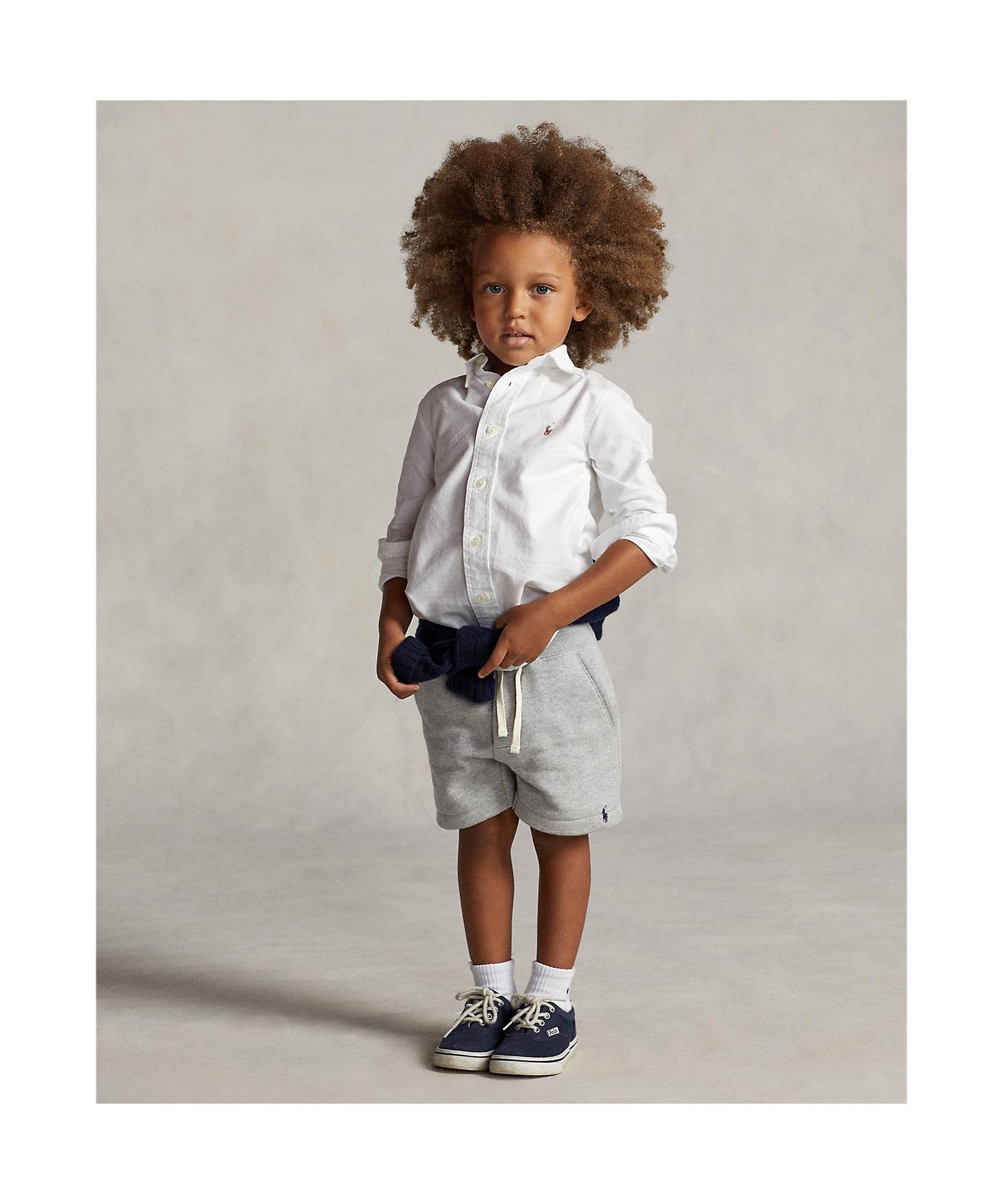 (Для мальчиков 2-7 лет) Хлопковая рубашка Оксфорд Polo Ralph Lauren, 100 White — фото 4