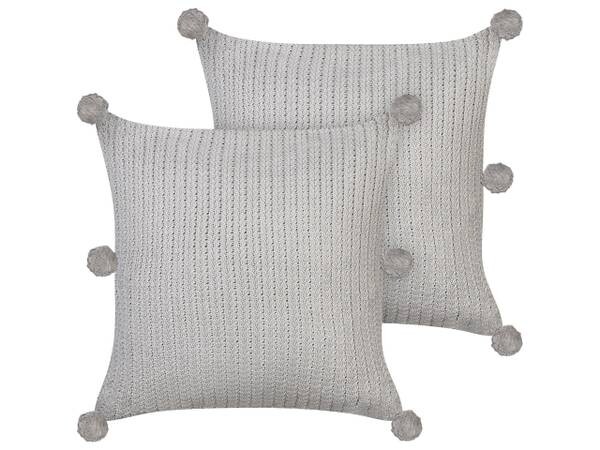 

Подушка Beliani 2 шт OCOTEA, 45x45x45 см, серый