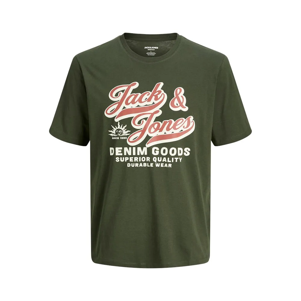 

Футболка с коротким рукавом Jack & Jones Logo 2Col Plus Size, зеленый