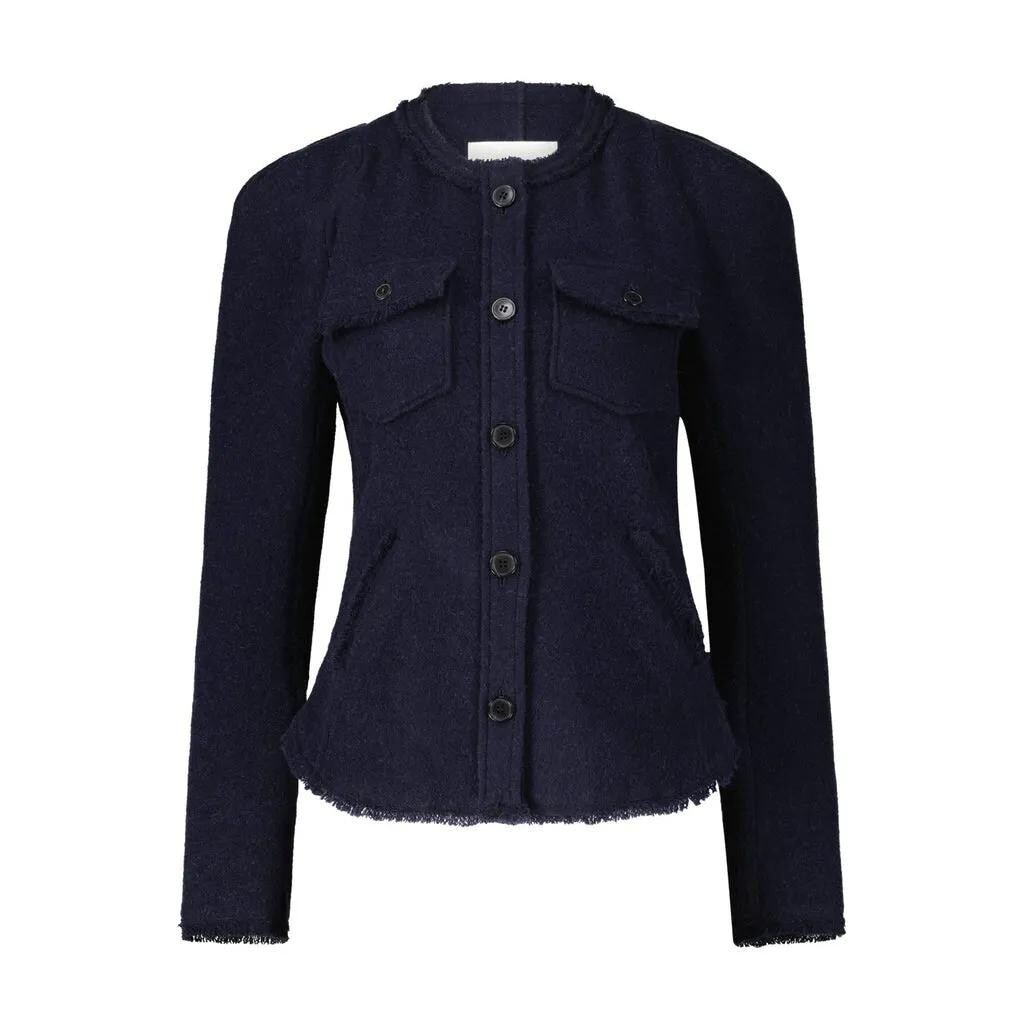 

Короткая шерстяная куртка нелли Isabel Marant, синий