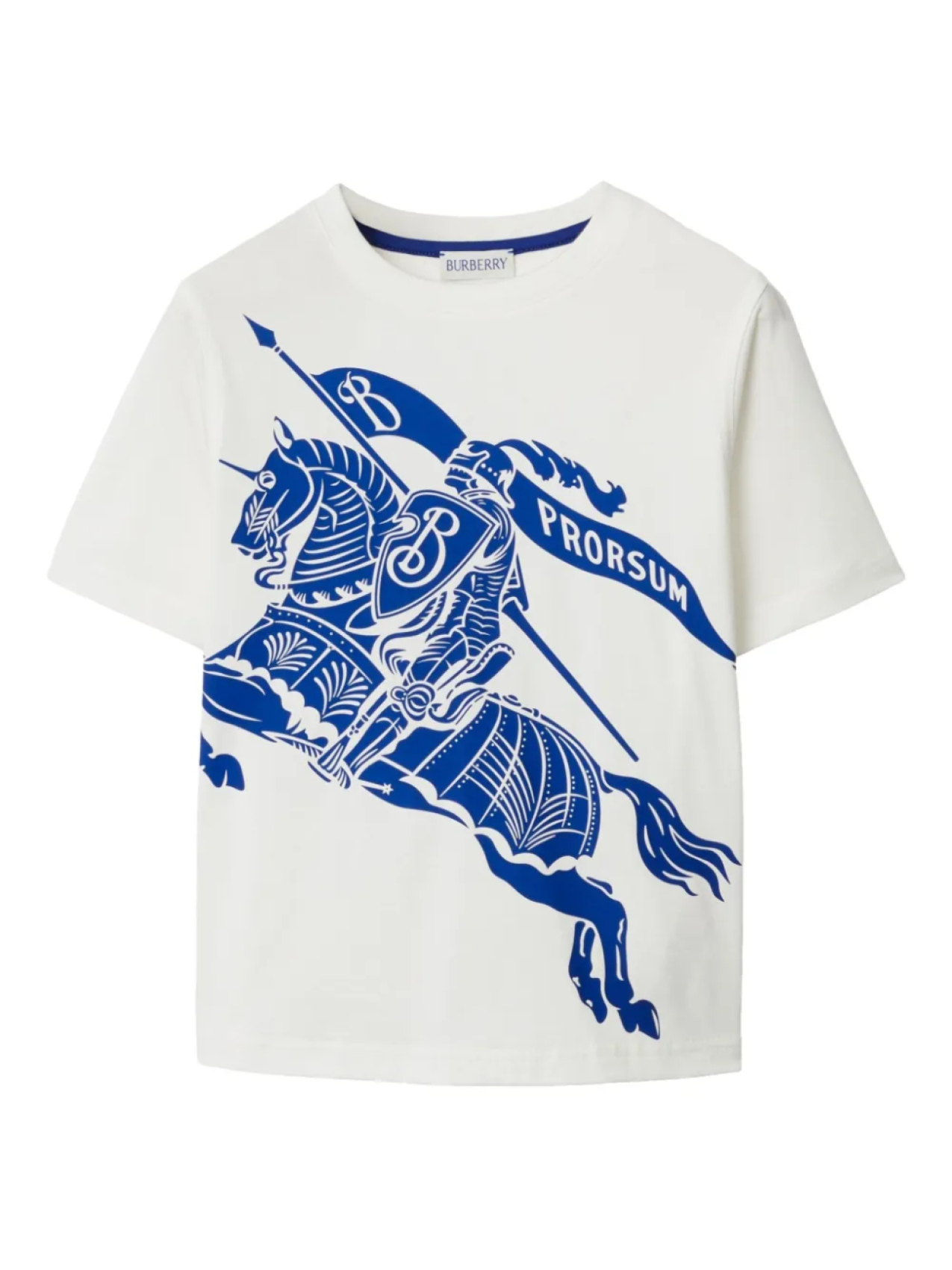 

Burberry Kids футболка Equestrian Knight, белый